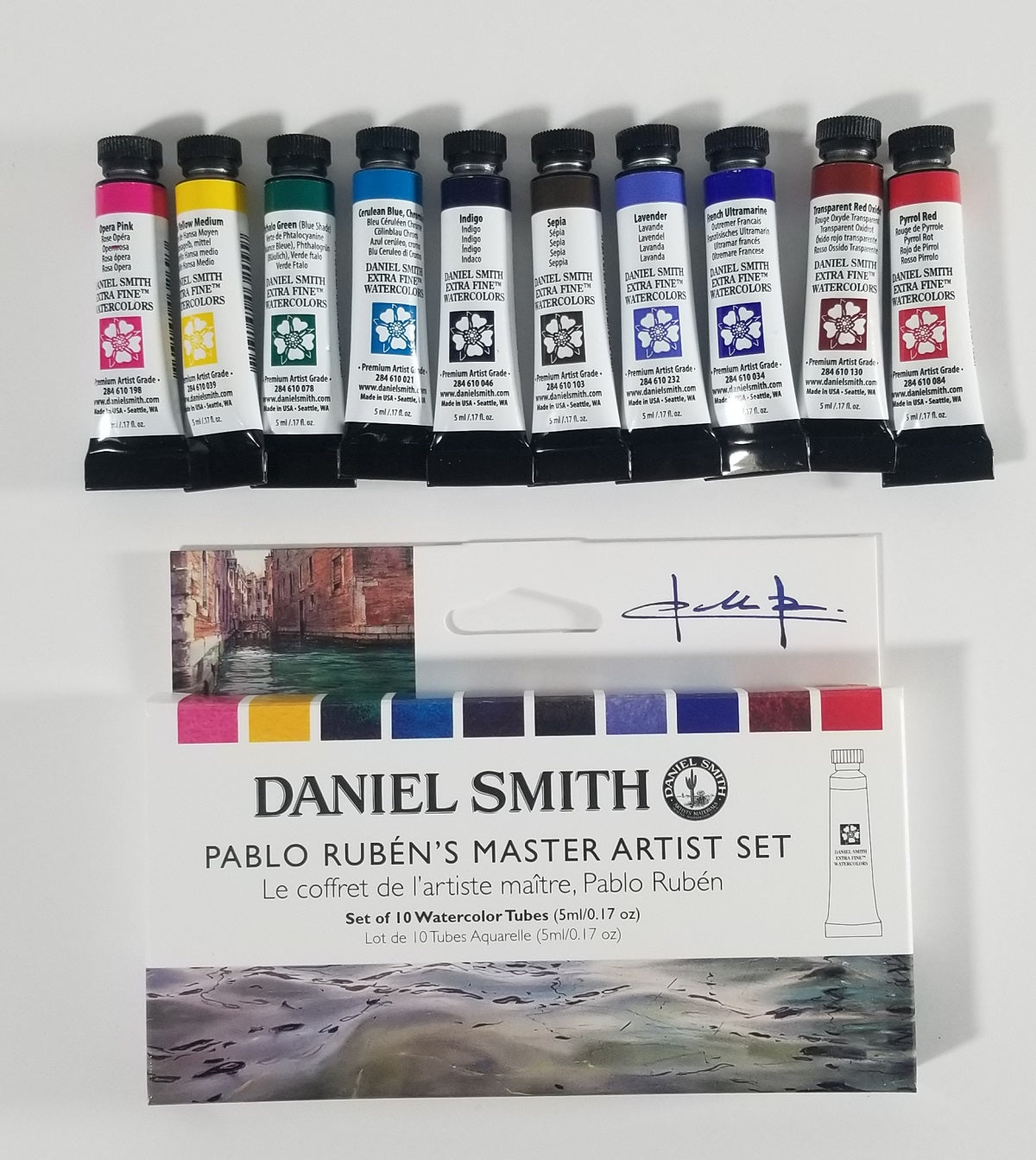 Pablo Ruben's Master Artist Daniel Smith watercolor set/10